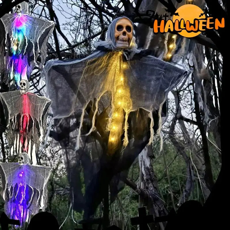 Halloween Decorations Horror Hanging Ghost Skull Skeleton Prop Perfect For Home Outdoor Yard Party Supplies Festival Decorations - www.Shopthatapp.com