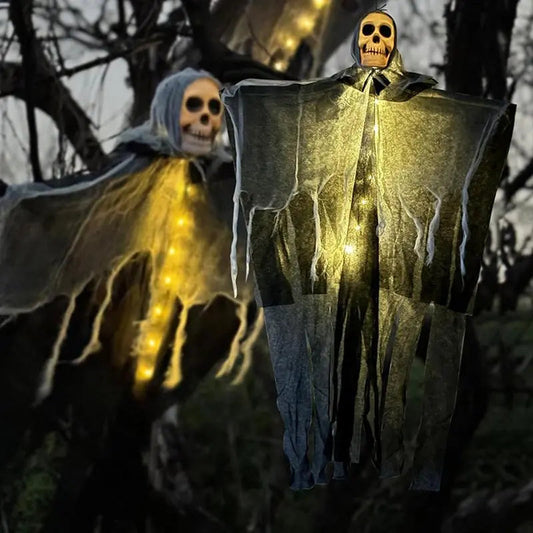 Halloween Decorations Horror Hanging Ghost Skull Skeleton Prop Perfect For Home Outdoor Yard Party Supplies Festival Decorations - www.Shopthatapp.com