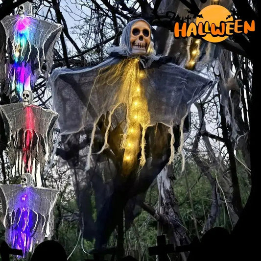 Halloween Decorations Horror Hanging Ghost Skull Skeleton Prop Perfect For Home Outdoor Yard Party Supplies Festival Decorations - www.Shopthatapp.com #