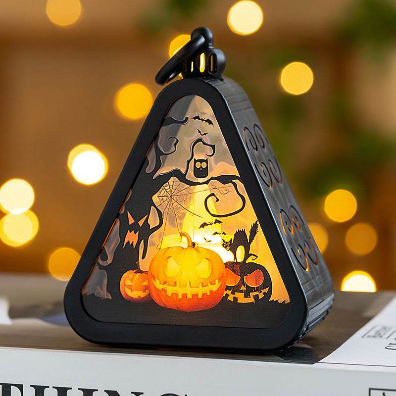 Halloween Decorations Portable Pumpkin Lamp Layout Props - www.Shopthatapp.com #