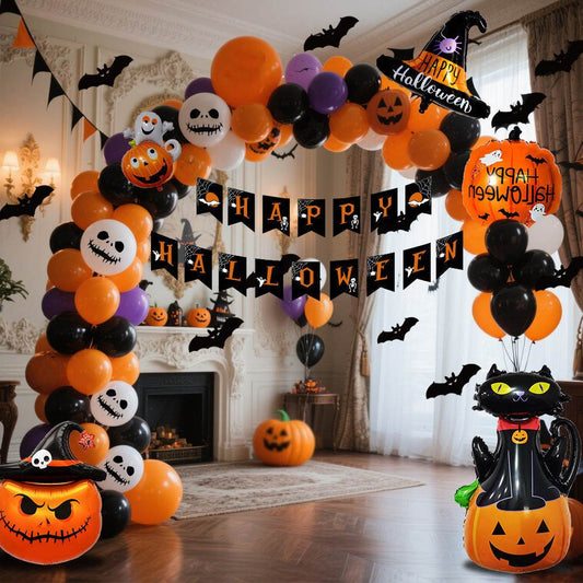 Halloween Hanging Flag Balloon Set Party Decoration Supplies - www.Shopthatapp.com #
