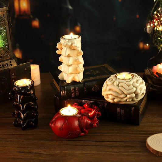 Halloween Heart Candlestick Decoration Horror Decoration Props - www.Shopthatapp.com #
