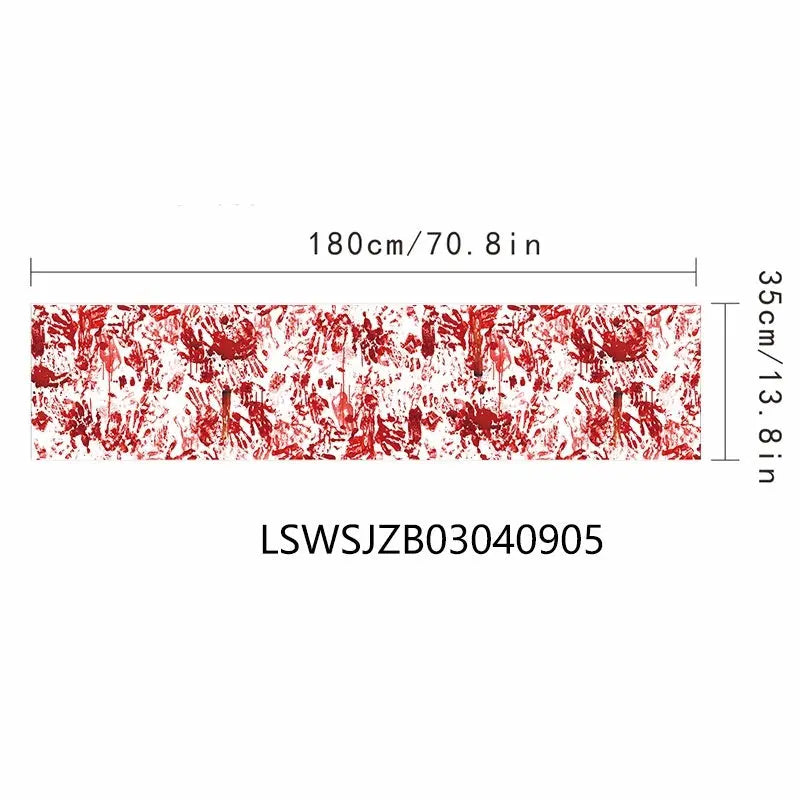 Halloween Horror Bloody Hand Printed Tablecloth Decoration - www.Shopthatapp.com