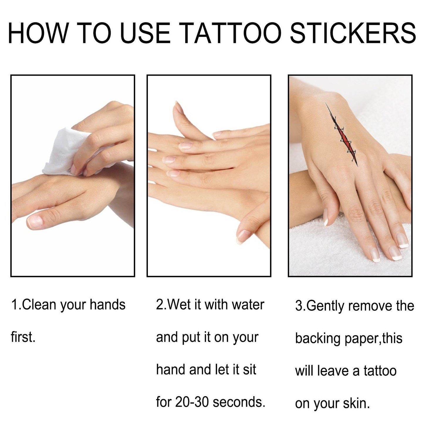 Halloween Horror Party Party Makeup Decoration Mouth Tattoo Stickers - www.Shopthatapp.com #