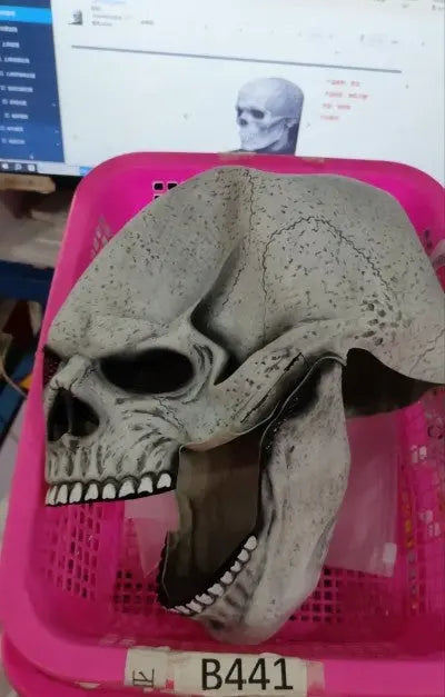 Halloween Movable Mouth Skull Mask Helmet Mouth Movable Skull Full Head Skull Mask - www.Shopthatapp.com