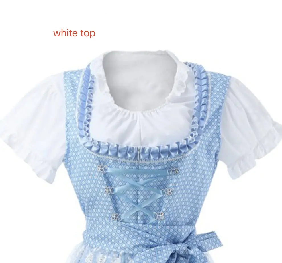 Halloween Munich Beer Long Short-sleeved Printed Lace-up Dress - www.Shopthatapp.com