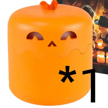 Halloween Pumpkin Lamp Foldable Portable Small Night Lamp - www.Shopthatapp.com #