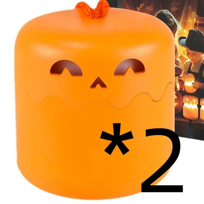 Halloween Pumpkin Lamp Foldable Portable Small Night Lamp - www.Shopthatapp.com #
