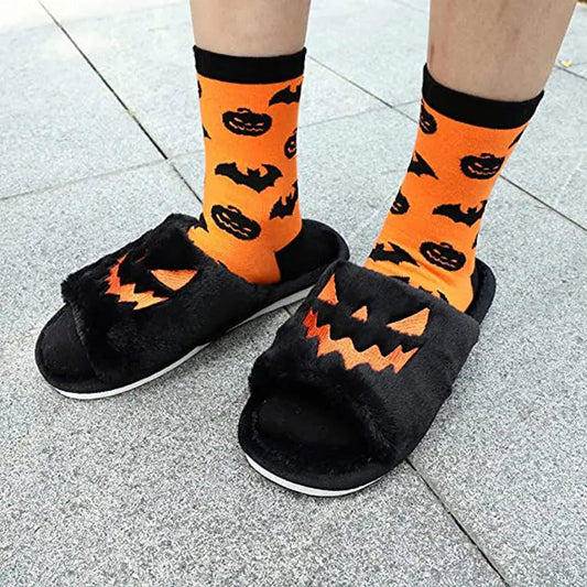 Halloween Shoes Winter Cute Warm Home Slippers Women - www.Shopthatapp.com
