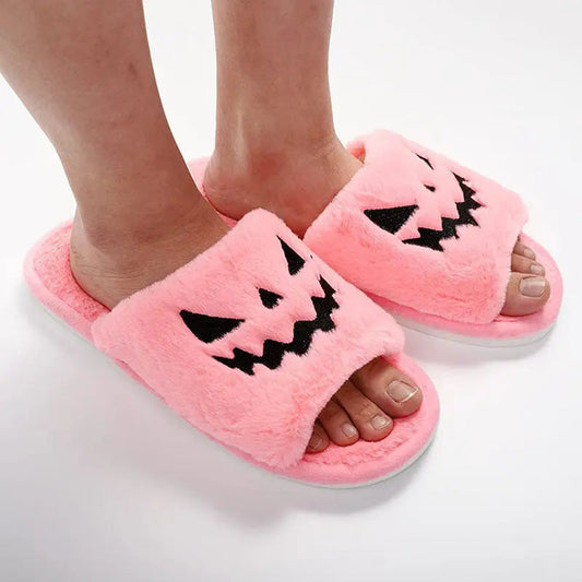 Halloween Shoes Winter Cute Warm Home Slippers Women - www.Shopthatapp.com