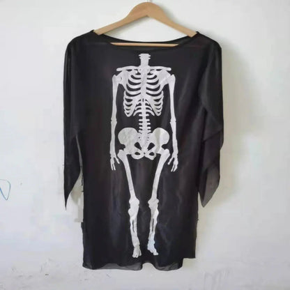 Halloween Skeleton Makeup Ball Costume Clothing - www.Shopthatapp.com #