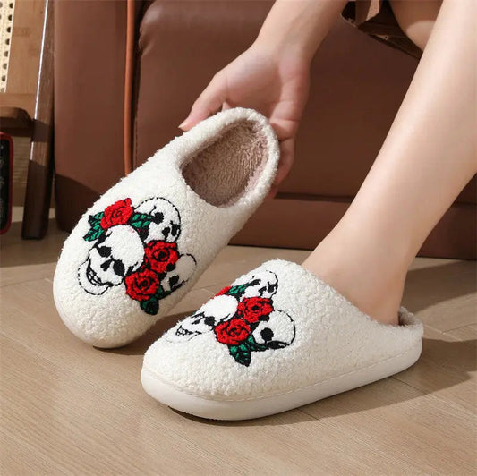 Halloween Slippers – Plush Anti-Slip Warm Slippers for Men & Women - www.Shopthatapp.com