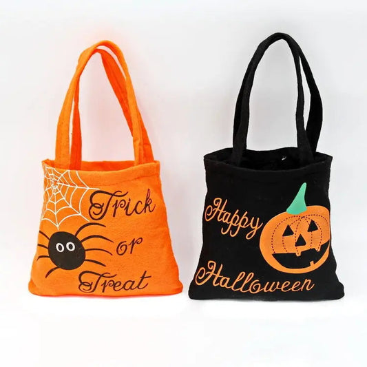 Halloween Spider Pumpkin Print Shoulder Bag Children's Candy Gift Bags Small Handbags Women - www.Shopthatapp.com
