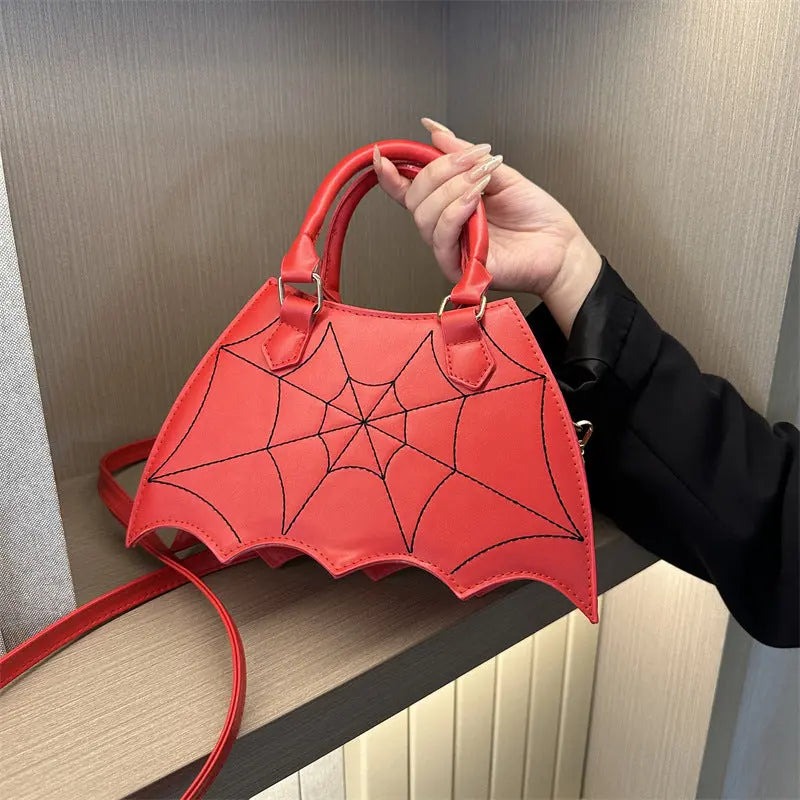 Halloween Spider Web Saddle Bags Fashion Personality Crossbody Shoulder Bag With Handle Women's Handbags - www.Shopthatapp.com #