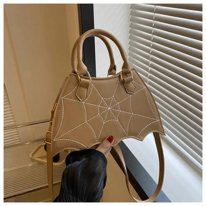 Halloween Spider Web Saddle Bags Fashion Personality Crossbody Shoulder Bag With Handle Women's Handbags - www.Shopthatapp.com #