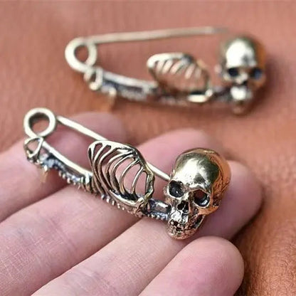 Halloween Vintage Skull Pin Clothes Brooch - www.Shopthatapp.com #