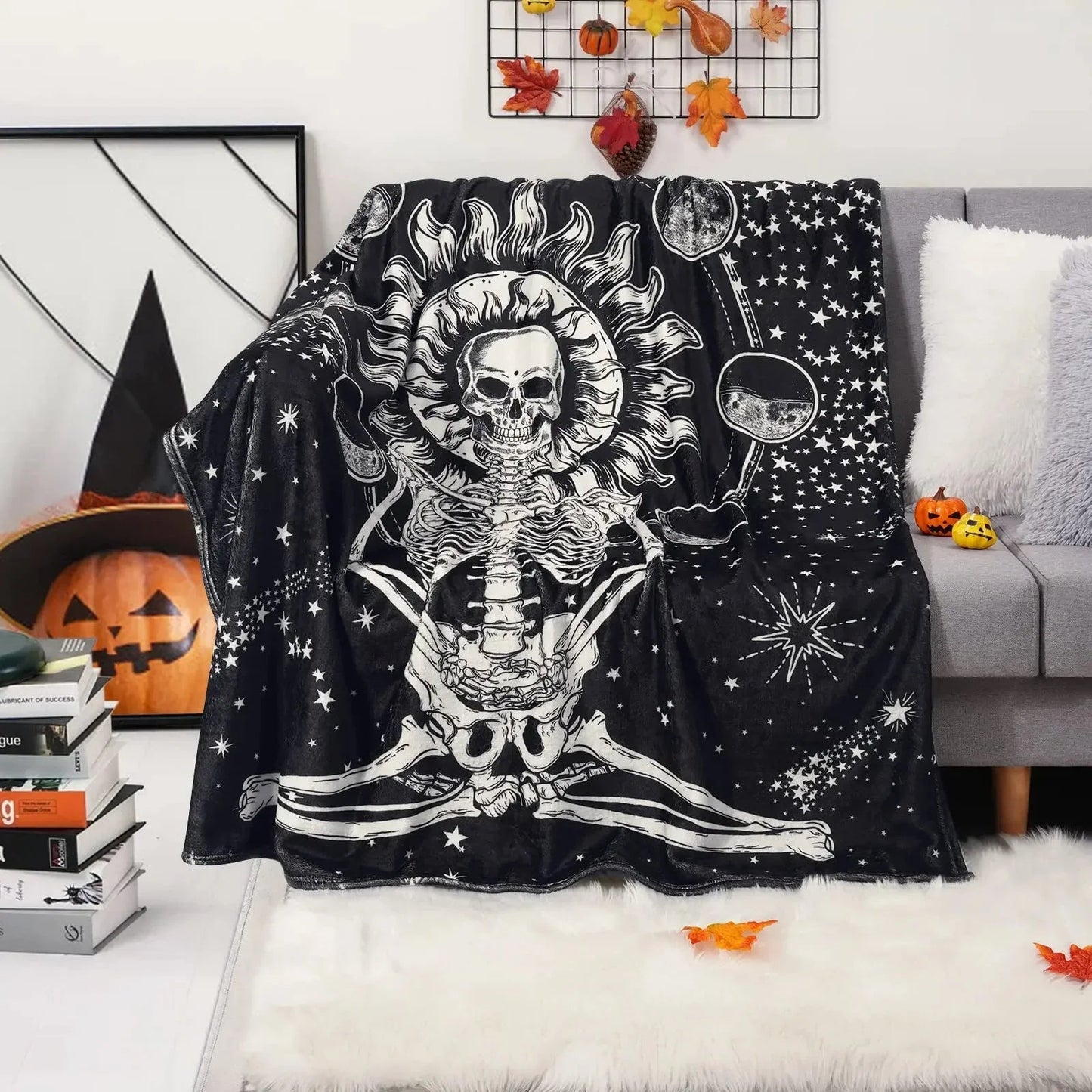 Halloween Witch Blanket Flannel Blanket - www.Shopthatapp.com #