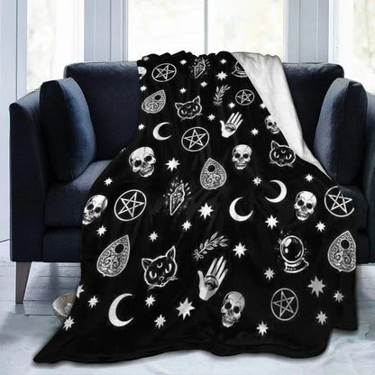Halloween Witch Blanket Flannel Blanket - www.Shopthatapp.com #