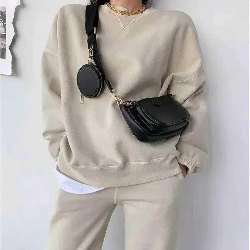 Hand Bag set Black College Luxury Bags For Women - www.Shopthatapp.com