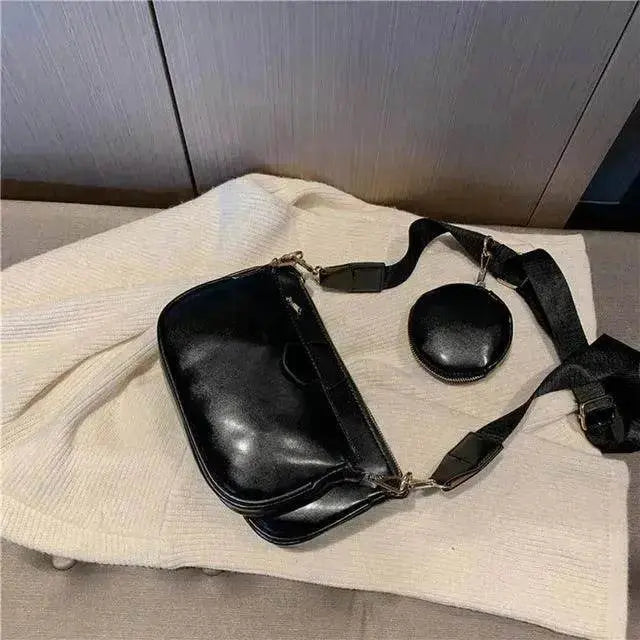 Hand Bag set Black College Luxury Bags For Women - www.Shopthatapp.com