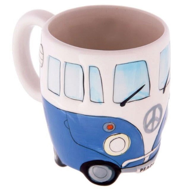 Hand Painted Retro Mug-Cutlery and dinnerware-www.Shopthatapp.com-Color:Blue-KitchenJoint