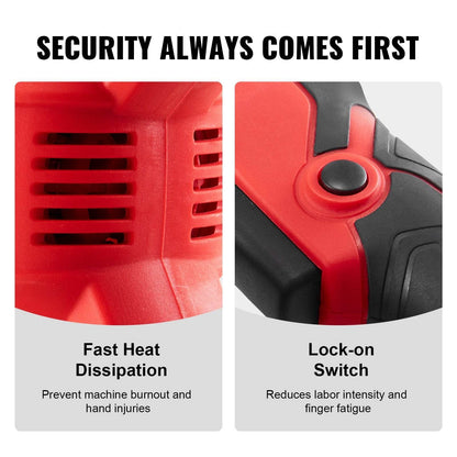 Handheld Concrete Vibrator, 800W Electric Vibrator 13000 VPM - www.Shopthatapp.com #