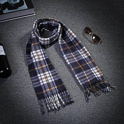 Handmade Autumn And Winter Velvet Fleece Plaid Scarf - www.Shopthatapp.com #