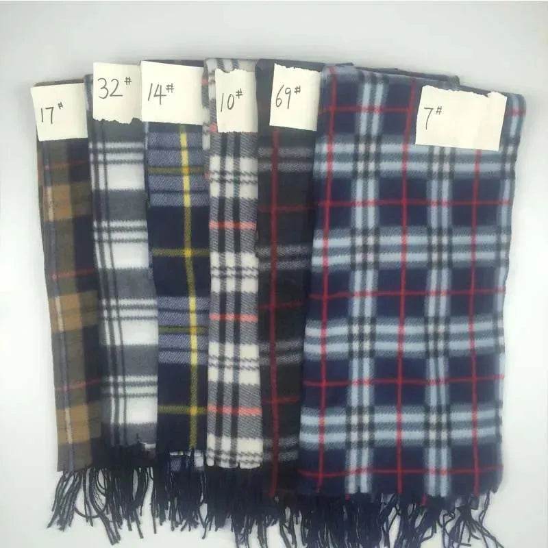 Handmade Autumn And Winter Velvet Fleece Plaid Scarf - www.Shopthatapp.com #
