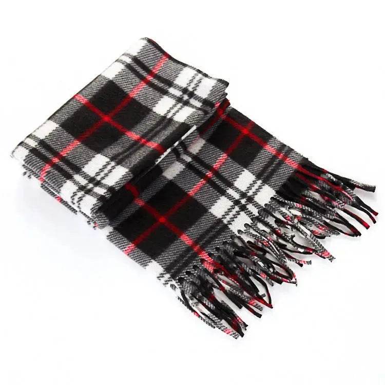 Handmade Autumn And Winter Velvet Fleece Plaid Scarf - www.Shopthatapp.com #