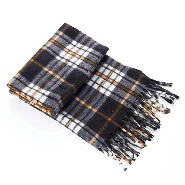 Handmade Autumn And Winter Velvet Fleece Plaid Scarf - www.Shopthatapp.com #