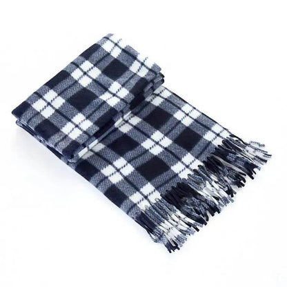 Handmade Autumn And Winter Velvet Fleece Plaid Scarf - www.Shopthatapp.com #
