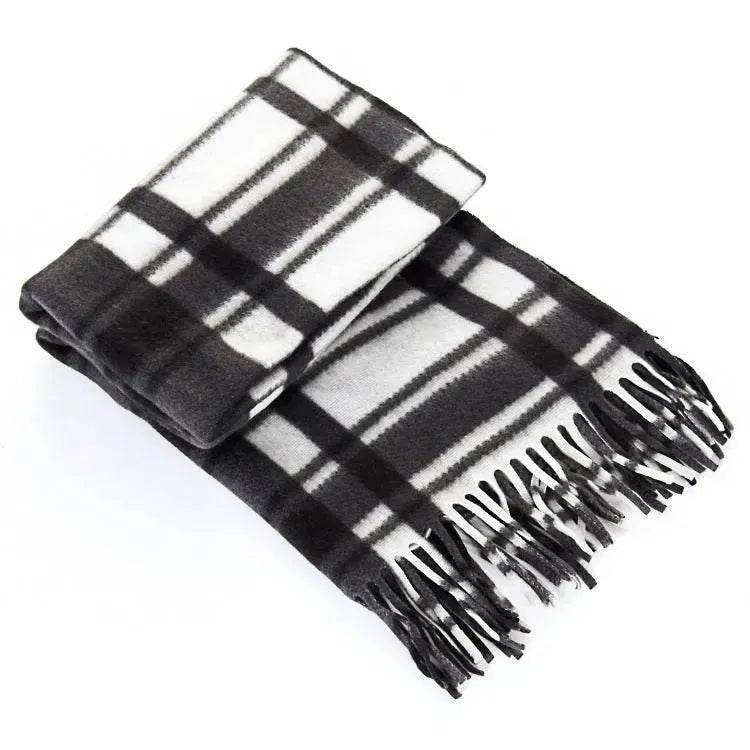 Handmade Autumn And Winter Velvet Fleece Plaid Scarf - www.Shopthatapp.com #