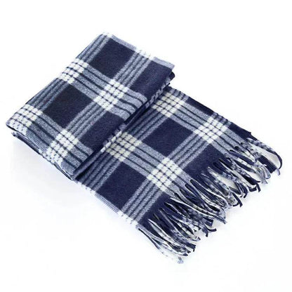 Handmade Autumn And Winter Velvet Fleece Plaid Scarf - www.Shopthatapp.com #