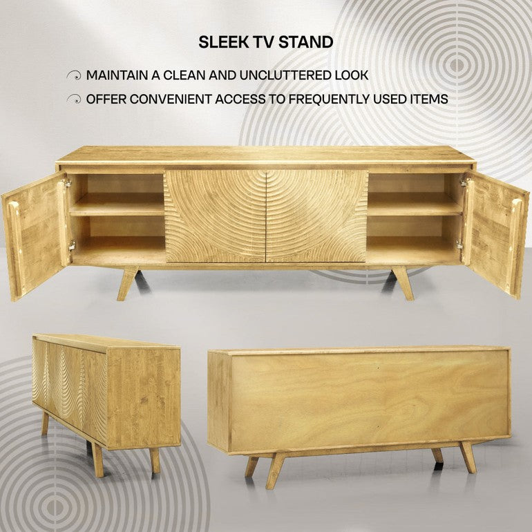 Harmony TV Stand with Storage for TVs up to 80" - www.Shopthatapp.com