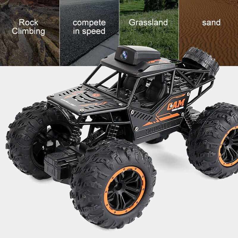 1:18 RC Car with 720P HD Camera - WiFi FPV Climbing SUV Toy | KidsToyLover - www.Shopthatapp.com