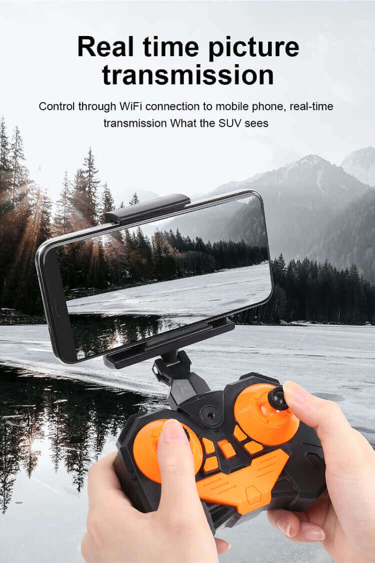 1:18 RC Car with 720P HD Camera - WiFi FPV Climbing SUV Toy | KidsToyLover - www.Shopthatapp.com