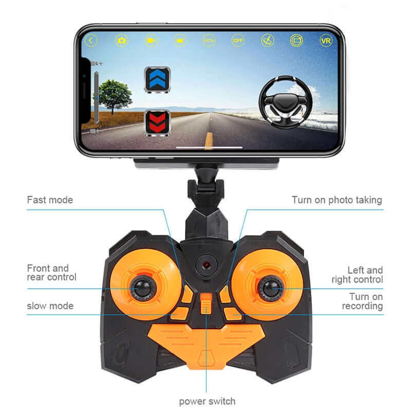 1:18 RC Car with 720P HD Camera - WiFi FPV Climbing SUV Toy | KidsToyLover - www.Shopthatapp.com