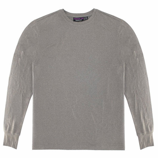Heather Grey Better Basics Ultra-Soft Crewneck Long Sleeve T-Shirt by Fashion Hub - www.Shopthatapp.com #