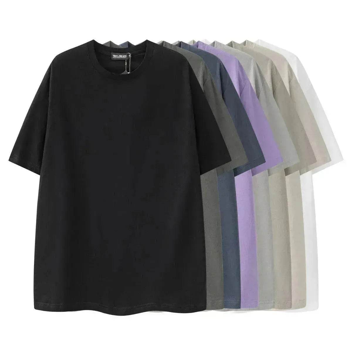 Heavy Men's Cotton Brand High Street Short Sleeve Loose T-shirt - www.Shopthatapp.com #