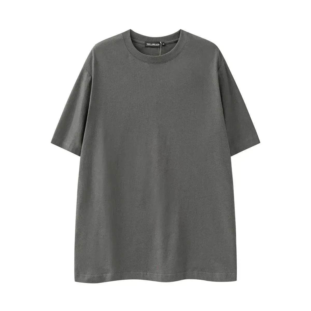 Heavy Men's Cotton Brand High Street Short Sleeve Loose T-shirt - www.Shopthatapp.com #