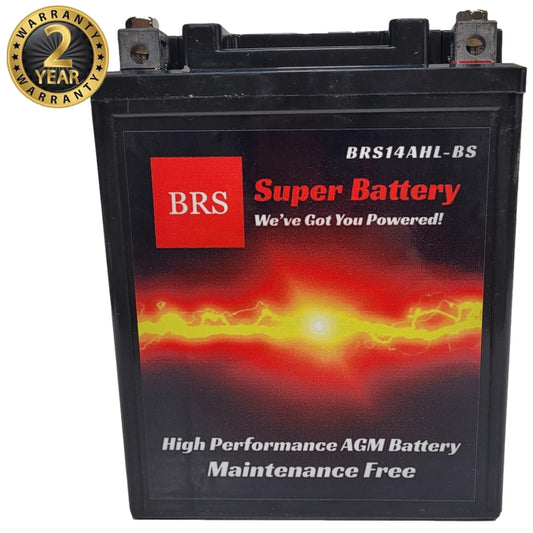 High Performance BRS14AHL-BS 12v Sealed AGM PowerSport 2 Year Warranty - www.Shopthatapp.com #