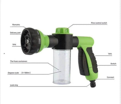 High-Pressure Foam Spray Gun for Automotive & Household Cleaning - www.Shopthatapp.com