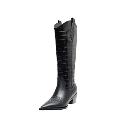 High Top Martin Boots All-match Lattice Riding Boots Women's Boots - www.Shopthatapp.com