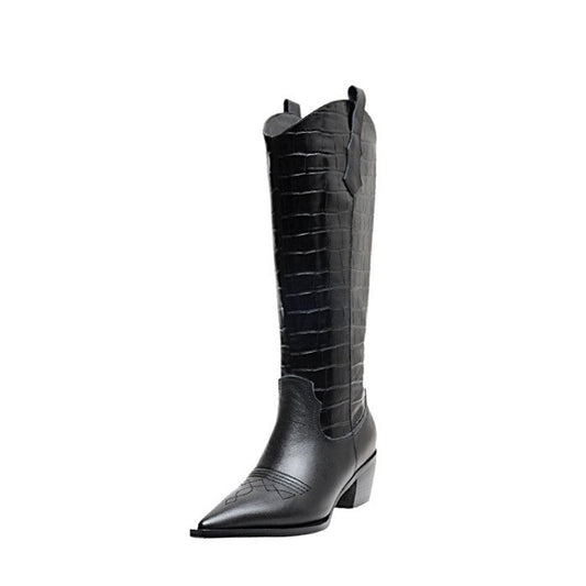 High Top Martin Boots All-match Lattice Riding Boots Women's Boots - www.Shopthatapp.com