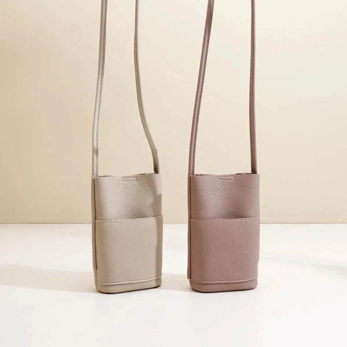 High-grade Soft Leather Mobile Phone Bag Female Mini Crossbody bag - www.Shopthatapp.com #