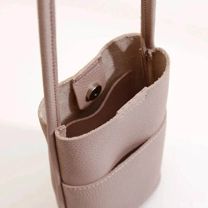High-grade Soft Leather Mobile Phone Bag Female Mini Crossbody bag - www.Shopthatapp.com #