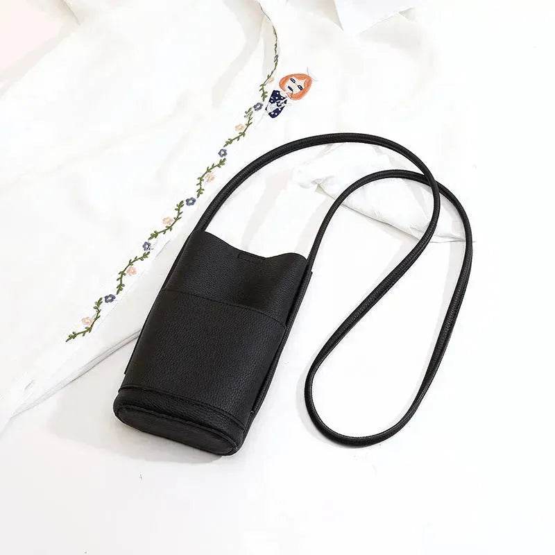 High-grade Soft Leather Mobile Phone Bag Female Mini Crossbody bag - www.Shopthatapp.com #