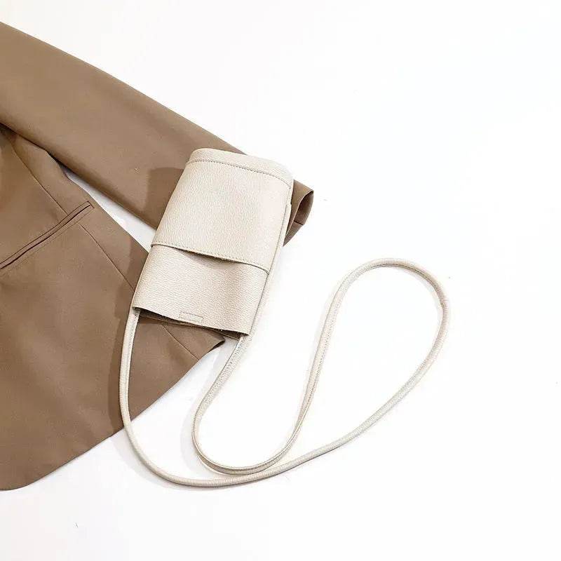 High-grade Soft Leather Mobile Phone Bag Female Mini Crossbody bag - www.Shopthatapp.com #