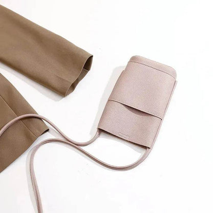 High-grade Soft Leather Mobile Phone Bag Female Mini Crossbody bag - www.Shopthatapp.com #