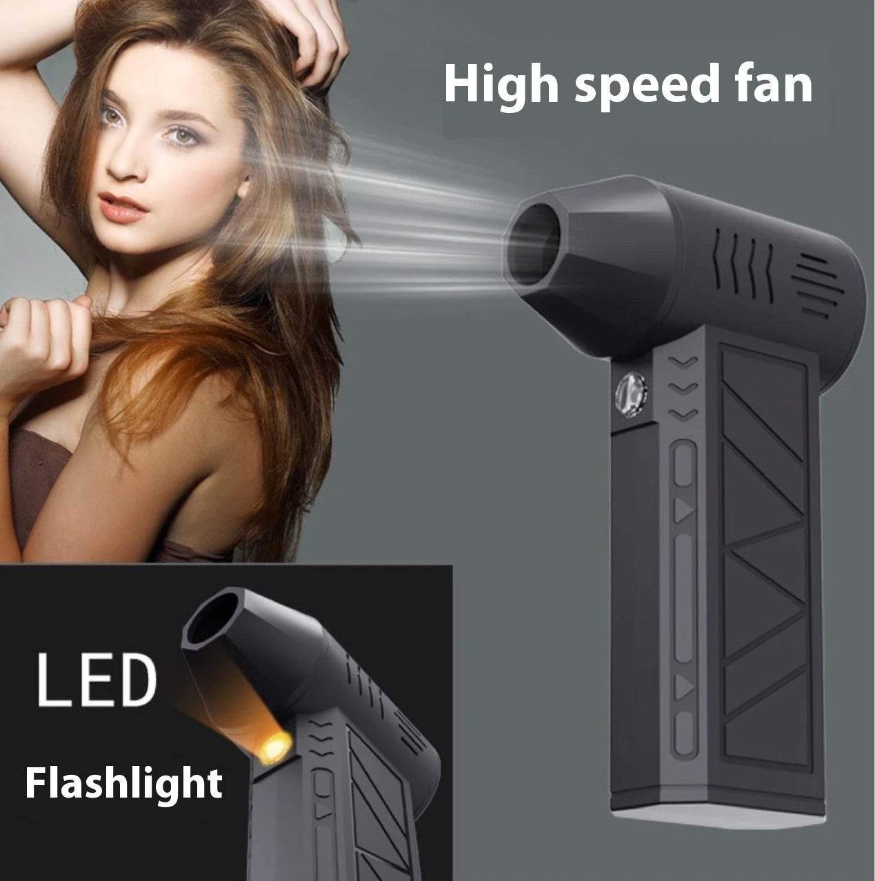 High-speed Mini Handheld Hair Dryer Dust Blow Dryer - www.Shopthatapp.com #